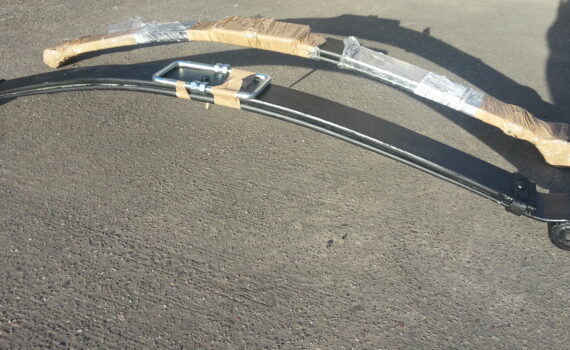 replacing leaf springs on van.